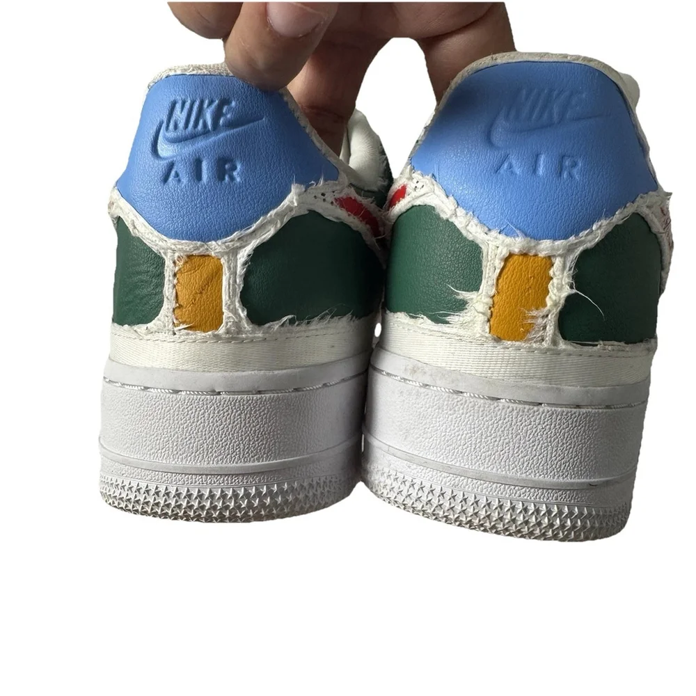 Nike Air Force 1 LX Tear Away White Low Top Womens Sneaker Size 10 CJ1650-101 - Picture 4 of 11